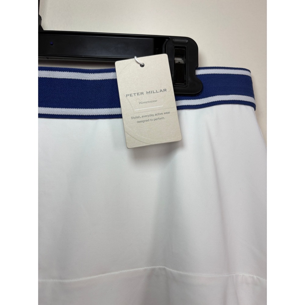 NWT Women's Peter Millar Francoise Court Skort Large White LF22EB100 Striped - Picture 3 of 9